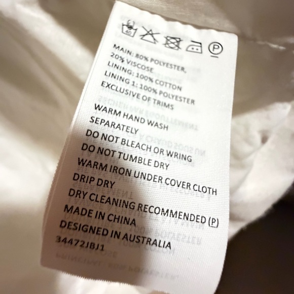 Preowned Excellent Condition Bardot Toddler Bear Ear Hooded Coat 6Y Ivory - Picture 11 of 11